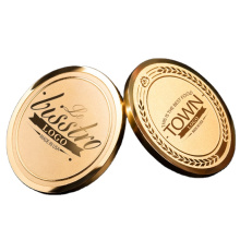 Wholesale 24K Gold Custom Metal Emblems Brooch Logo Name Badge